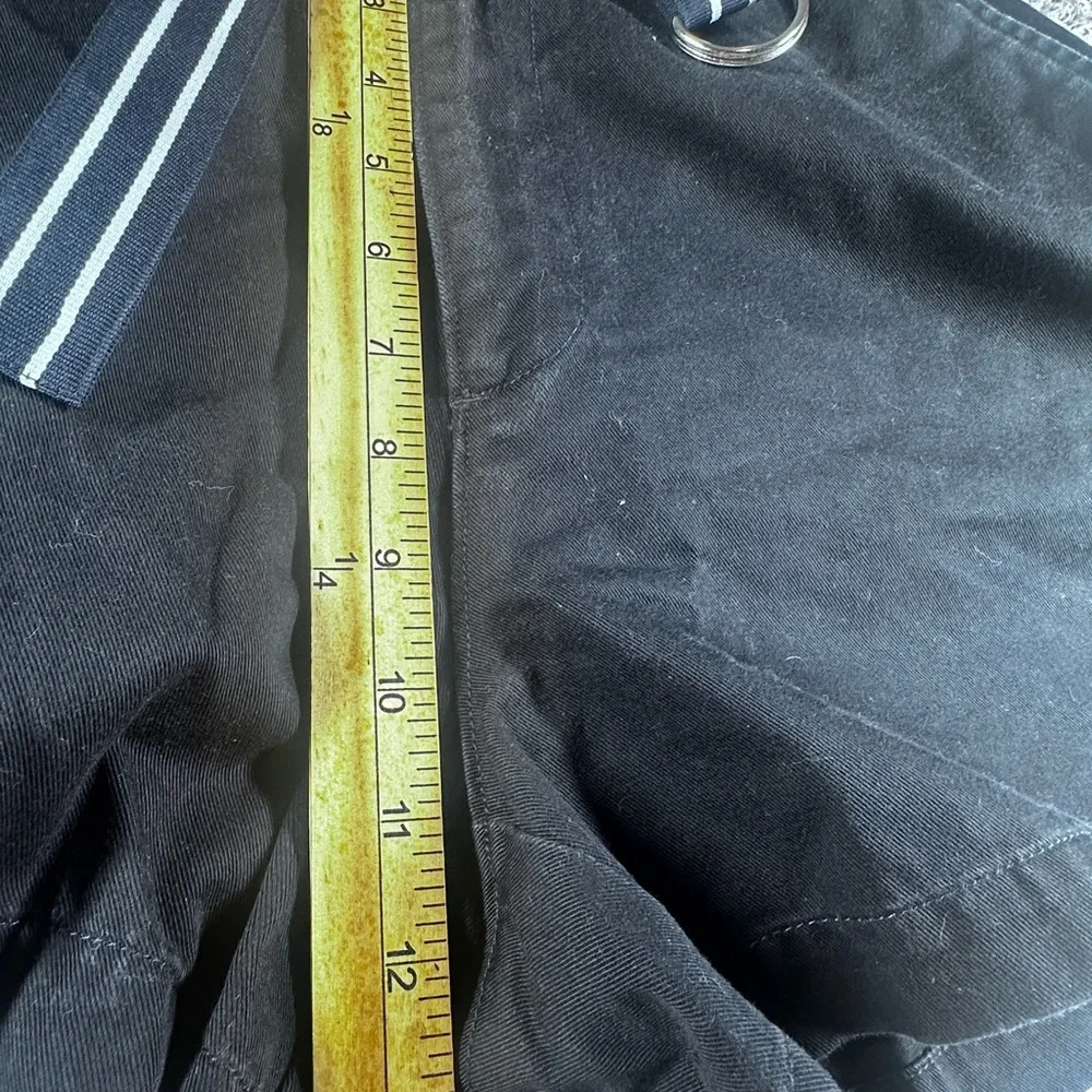 POLO RALPH LAUREN‎ belted Shorts Womens US 8 black Chino 100% Cotton Twill